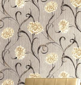 Коричневые виниловые обои - тип 1