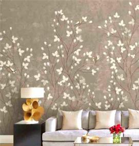 Коричневые виниловые обои - тип 2