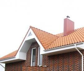 Коричневый кирпич с белыми швами - тип 4