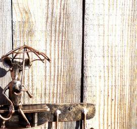 Кованая ключница на стену - вариант 2