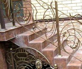 Кованые лестницы - тип 3