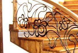 Кованые металлические лестницы - модель 4