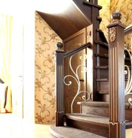 Кованые ограждения лестниц - вариант 1