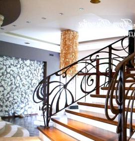 Кованые ограждения лестниц - вариант 4