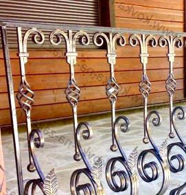 Кованые перила на крыльцо - модель 1