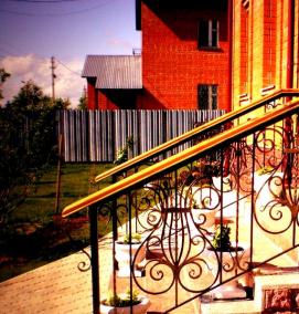 Кованые перила на крыльцо - модель 4