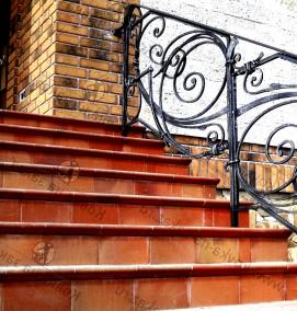 Кованые перила на крыльцо - модель 3