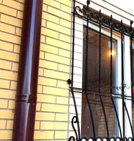 Кованые решетки на окна - модель 3