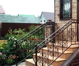 Кованые ступени для крыльца - вариант 3