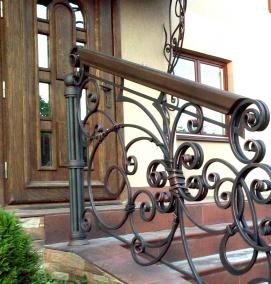 Кованые входные лестницы - тип 4