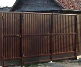 Кованые  с профнастилом - тип 1