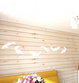 Крашеная вагонка - вариант 1