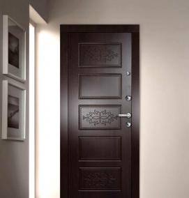 Красная входная дверь в квартиру - тип 2