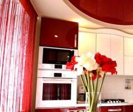 Красные подвесные потолки - модель 2