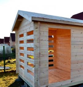 Кровля хозблока - вариант 3