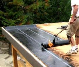 Кровля из рулонных кровельных материалов - модель 2