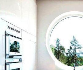 Круглое алюминиевое окно - модель 2