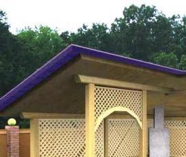 Круглые беседки с мангалом внутри - модель 4