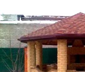 Круглые беседки с мангалом внутри - модель 2