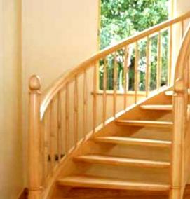 Круглые деревянные лестницы - модель 2