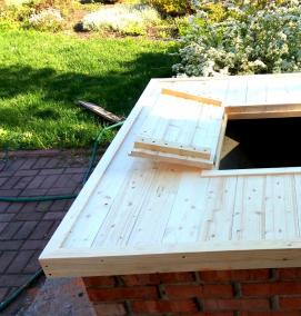 Крышка деревянная для колодца - тип 4