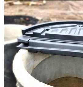 Крышка для колодца пластиковая - тип 4