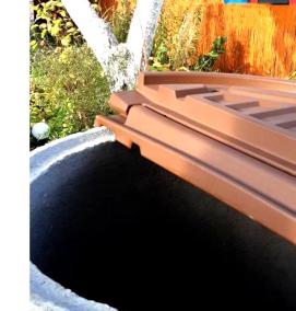 Крышка для колодца пластиковая - тип 3