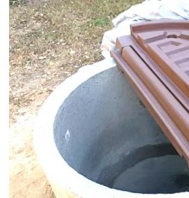 Крышка для колодца пластиковая - тип 2