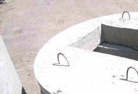 Крышка колодца железобетонная - вариант 1