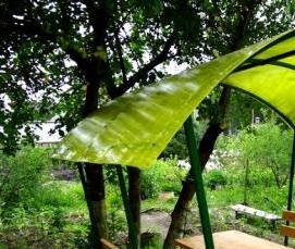 Крытые беседки из поликарбоната - модель 4