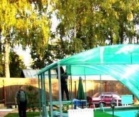 Крытые беседки из поликарбоната - модель 3