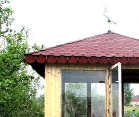 Крытые беседки из поликарбоната - модель 2