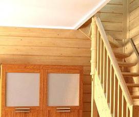 Квадратные деревянные лестницы - модель 2