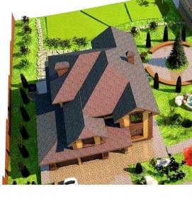 Ландшафтная планировка участка - вариант 4