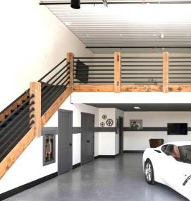 Ландшафтный дизайн гаража - тип 1