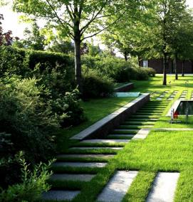 Ландшафтный дизайн в современном стиле - тип 4