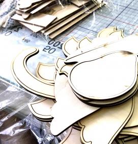 Лазерная резка фанеры - модель 4