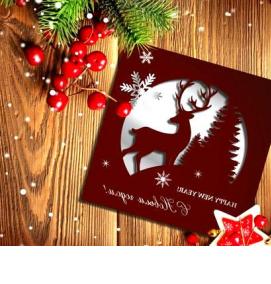 Лазерная резка открыток - тип 2