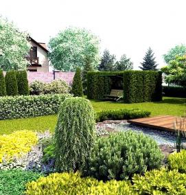 Легкий ландшафтный дизайн - вариант 1