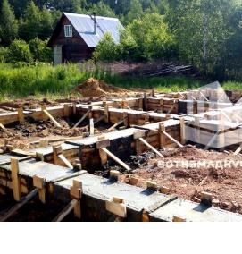 Ленточный фундамент для бани - вариант 4