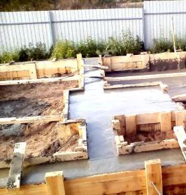 Ленточный фундамент для бани - вариант 3