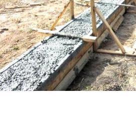 Ленточный фундамент для теплицы - тип 3