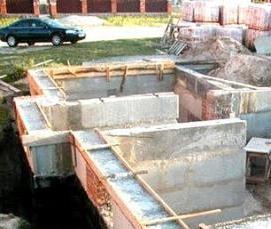 Ленточный фундамент из ФБС - тип 4