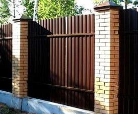 Ленточный фундамент под кирпичный забор - тип 4