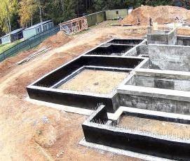 Ленточный фундамент под колонны - тип 4