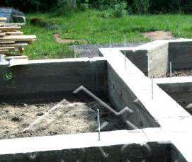 Ленточный фундамент: сетка - модель 1