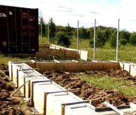 Ленточный фундамент углубленный - вариант 3