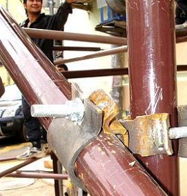 Леса трубчатые строительные хомутовые - вариант 4