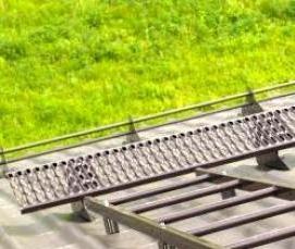 Лестница кровельная металлпрофиль - вариант 1