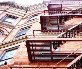 Лестница маршевая металлическая - модель 4